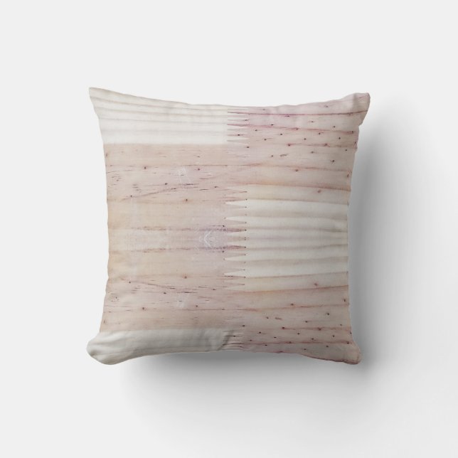 Coussin de jet en bois texture bois (Recto)