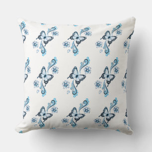 Coussin de jet en coton de qualité A 20x20/Papillo