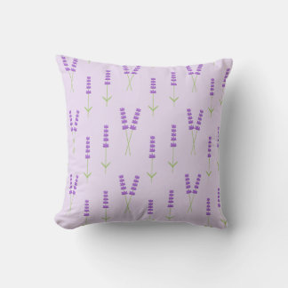 Coussin de jet fleurs de lavande