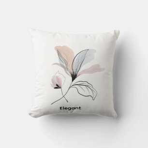 Coussin de jet floral personnalisable à l'aquarel