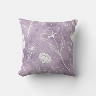 Coussin de jet floral rêveur – Carré