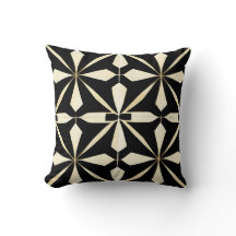Coussin de jet géométrique Art déco