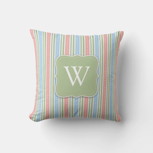 Coussin de jet initiale fille/garçon (Recto)