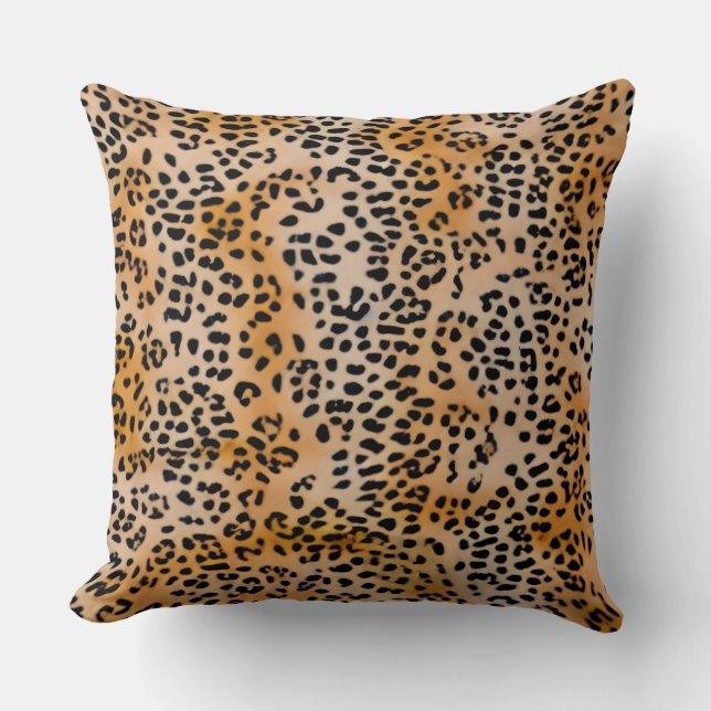 Coussin de jet Léopard  (Recto)