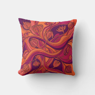 Coussin de jet Orange Sunset – Cosse de graines