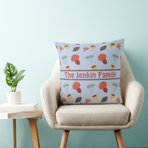 Coussin de jet personnalisé d'automne