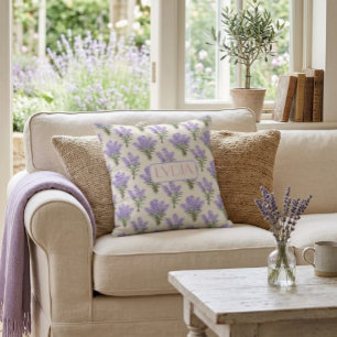 Coussin de jet personnalisé Lavande de Provence