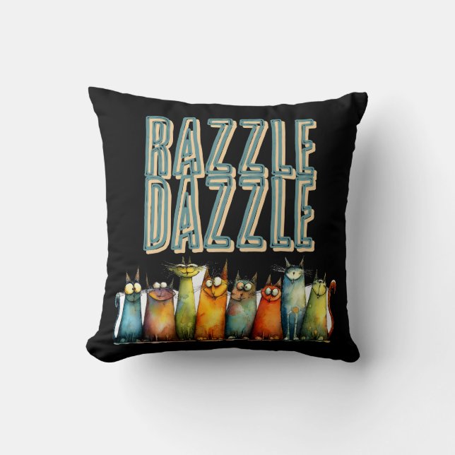 Coussin de jet Razzle Dazzle (Recto)