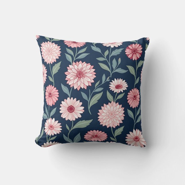 Coussin de jet rose de cerisier (Recto)