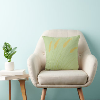 coussin de jet sage vert côtier avec herbe de plag