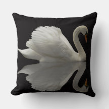 Coussin de jet White Swan