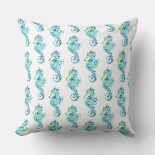 Coussin de jeté-Hippocampe
