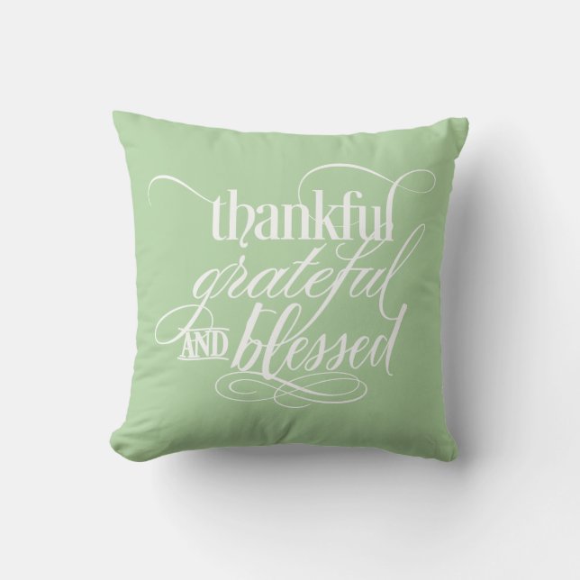 Coussin de jetée de gratitude (Recto)