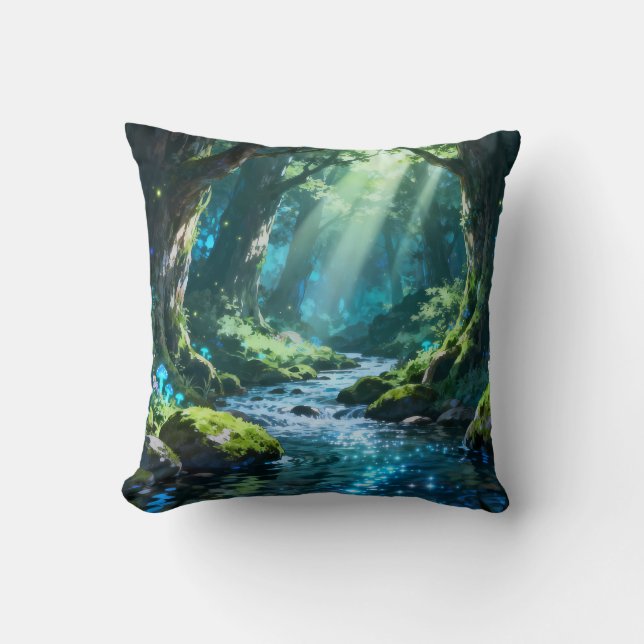 Coussin de jetée de la forêt enchantée (Recto)