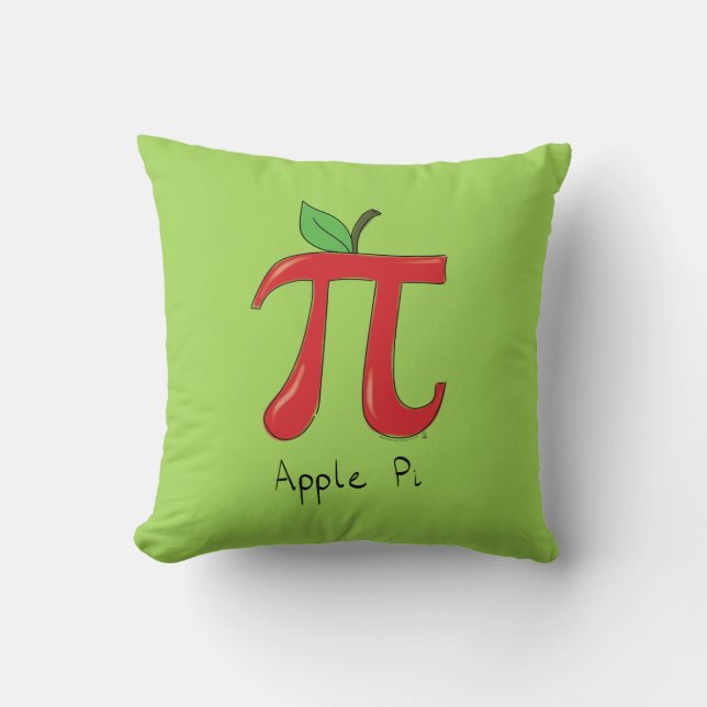 Coussin de jour Apple Pi Cute Math Pi (Recto)