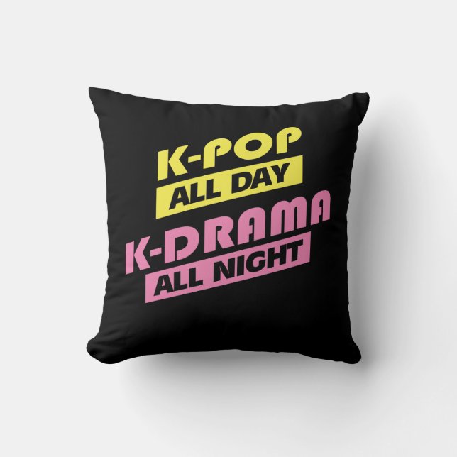 Coussin De K-Bruit toute la journée de K-Drame musique (Recto)