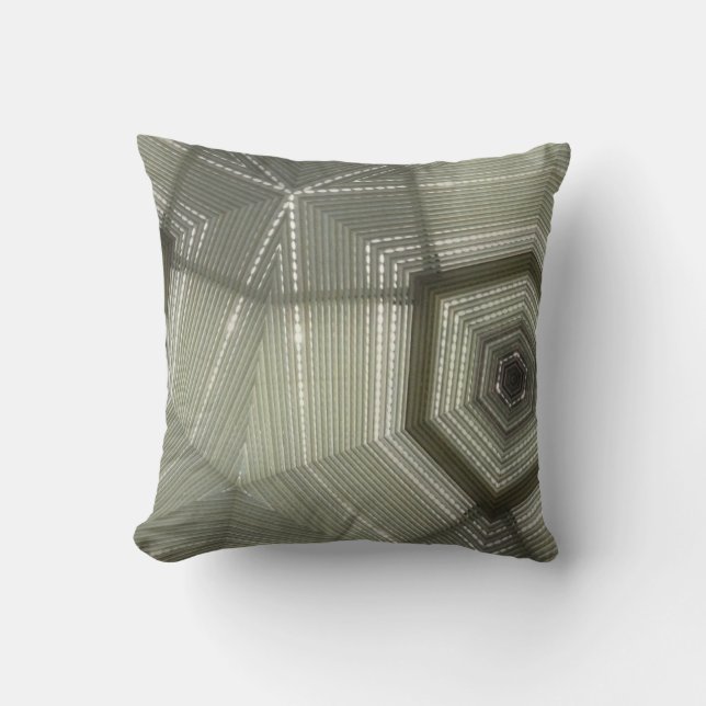 Coussin de kaléidoscope Tan (Recto)