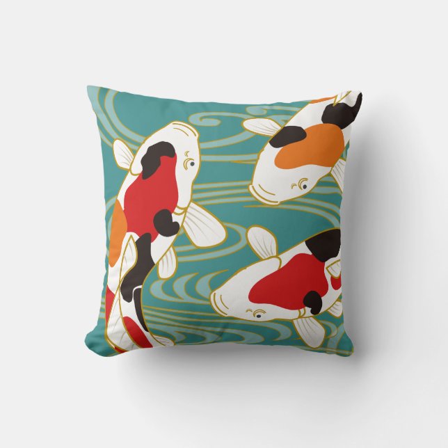 coussin de Koi super élégant (Recto)