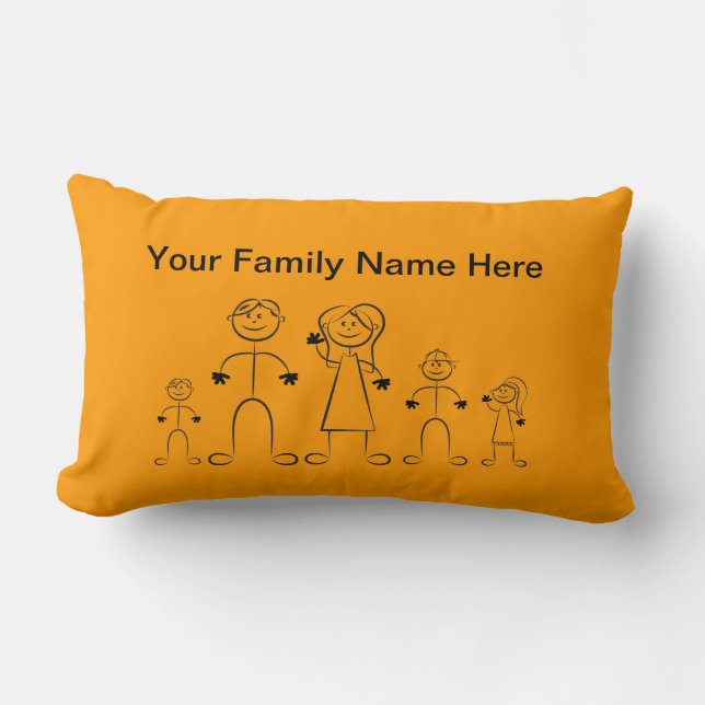 Coussin de la famille de graphiques Stick (Recto)