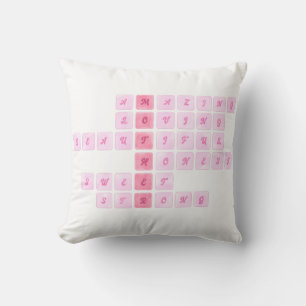 Coussin de la fête des mères avec mots croisés mig