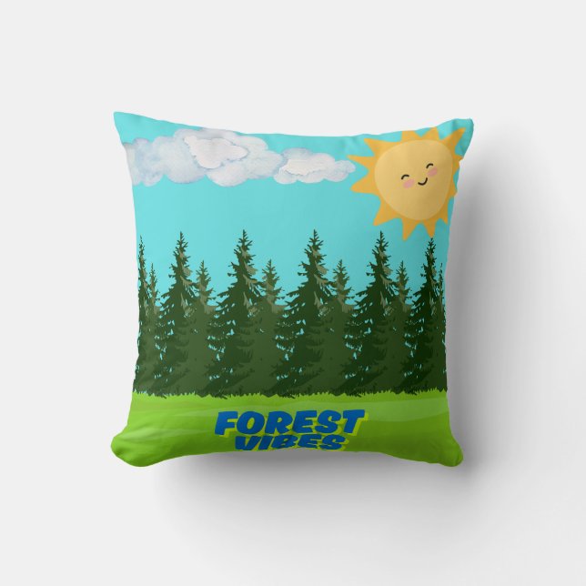 coussin de la forêt vibes (Recto)