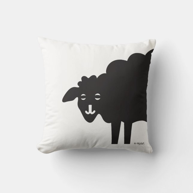 Coussin de la région du vin de mouton noir (Recto)