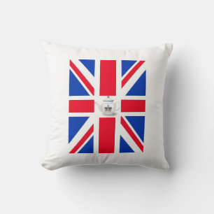 Coussin de la théière royale anglaise Union Jack