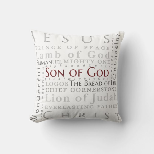 Coussin de la typographie de Jésus (Recto)