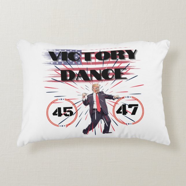 Coussin de l'accent de danse victorieuse du présid (Devant)
