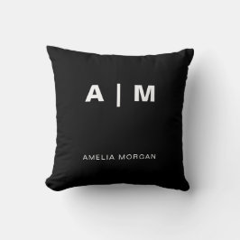Coussin de lancement de logo d'entreprise noir pou