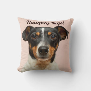 Coussin de lancer avec le nom et la photo de vos c