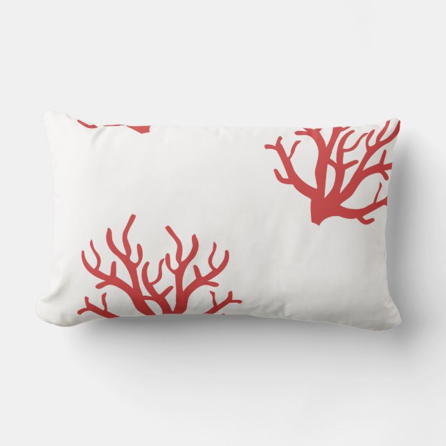 Coussin de lancer de corail rouge (Recto)