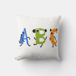 Coussin de lancer de lettre ABC