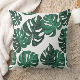 Coussin de lancer de verdure de plante Monstera