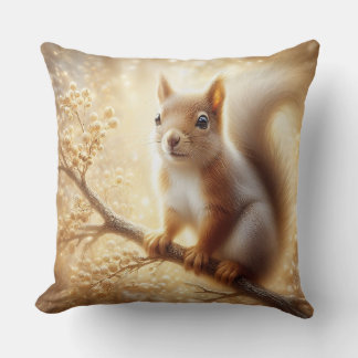Coussin de lancer Écureuil de bois doré