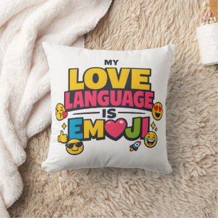 Coussin de lancer Emoji   Décoratif amateur d'Emoj