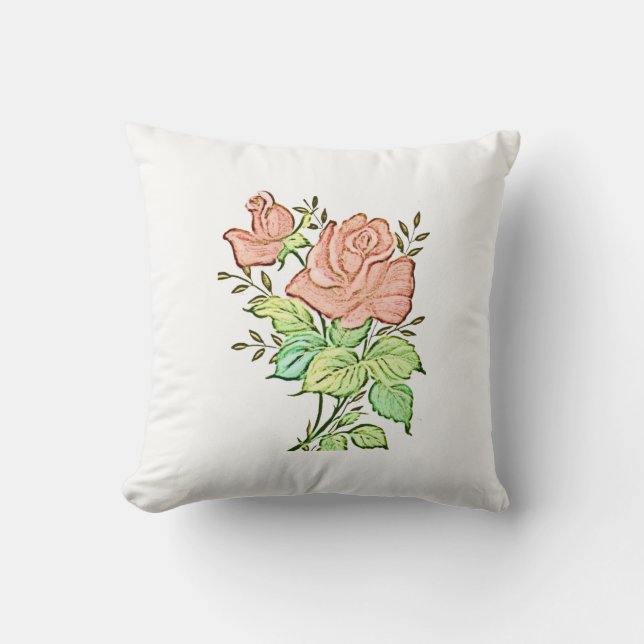 Coussin de lancer floral (Recto)