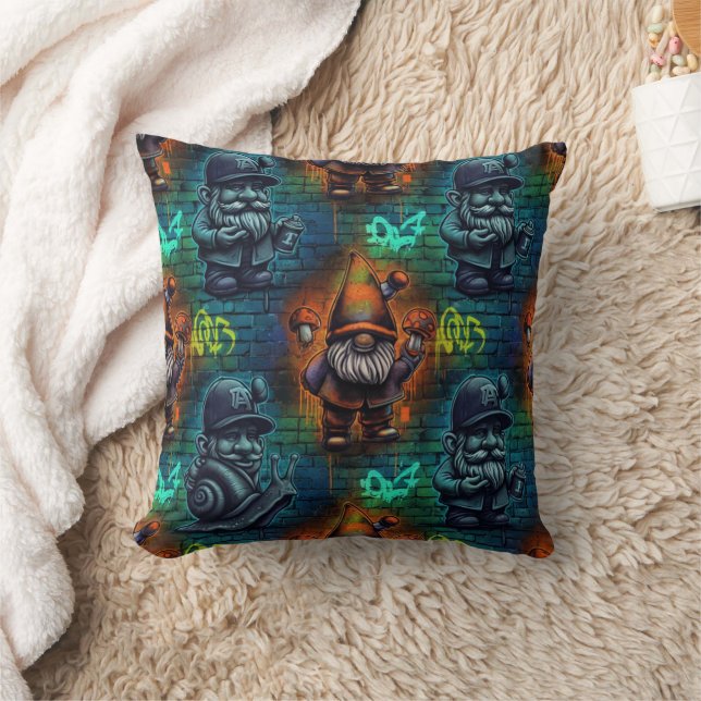 Coussin de lancer Gnome Graffiti (Couverture)