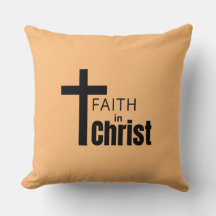 Coussin de lancer la foi en Christ