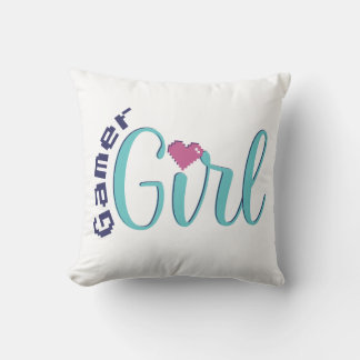 Coussin de lancer pour fille de gamer - Cadeau de