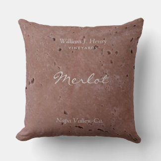 Coussin de lancer rouge de vignoble vinicole