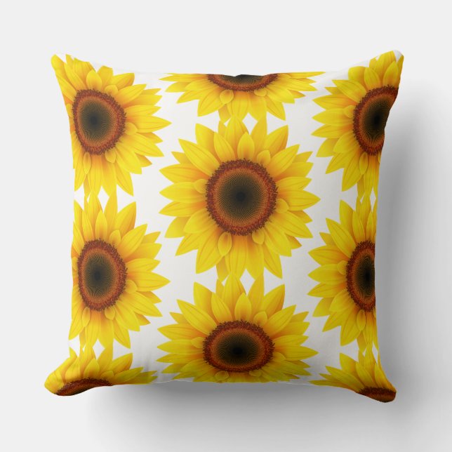 Coussin de lancer Tournesol (Recto)
