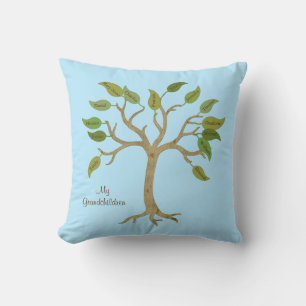 Coussin de l'arbre généalogique du grand-parent
