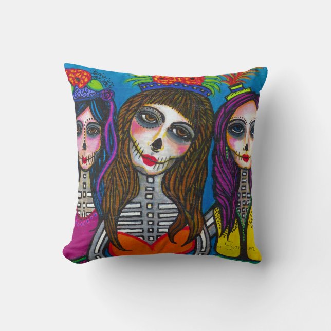 Coussin de Las Tres Catrinas (Recto)