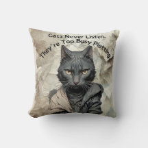 Coussin de l'écrivain Purr Worthy Cat-loving