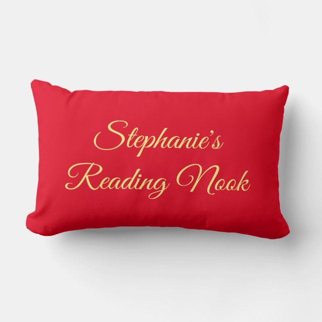 Coussin de lecture personnalisé, élégant & joli ro (Recto)