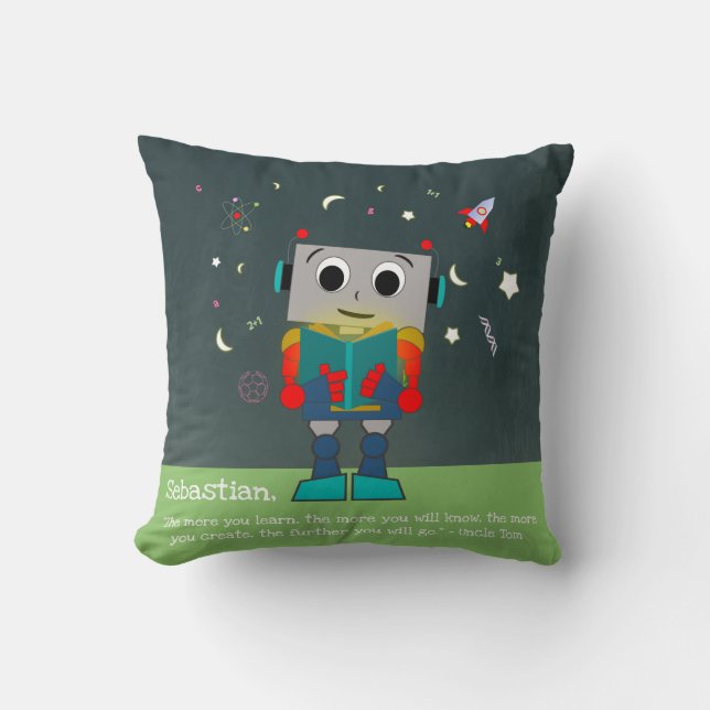 Coussin De Lecture Robot Vibrant Ajouter Un Devis  (Recto)