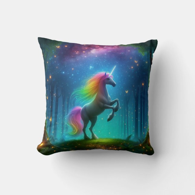 Coussin de licorne magique, coussin de licorne pou (Recto)