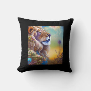 coussin de lion de rêve