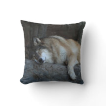 Coussin de loge de loup de sommeil
